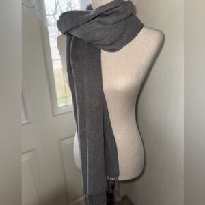 Youmita Cashmere/ Wool Gray Scarf